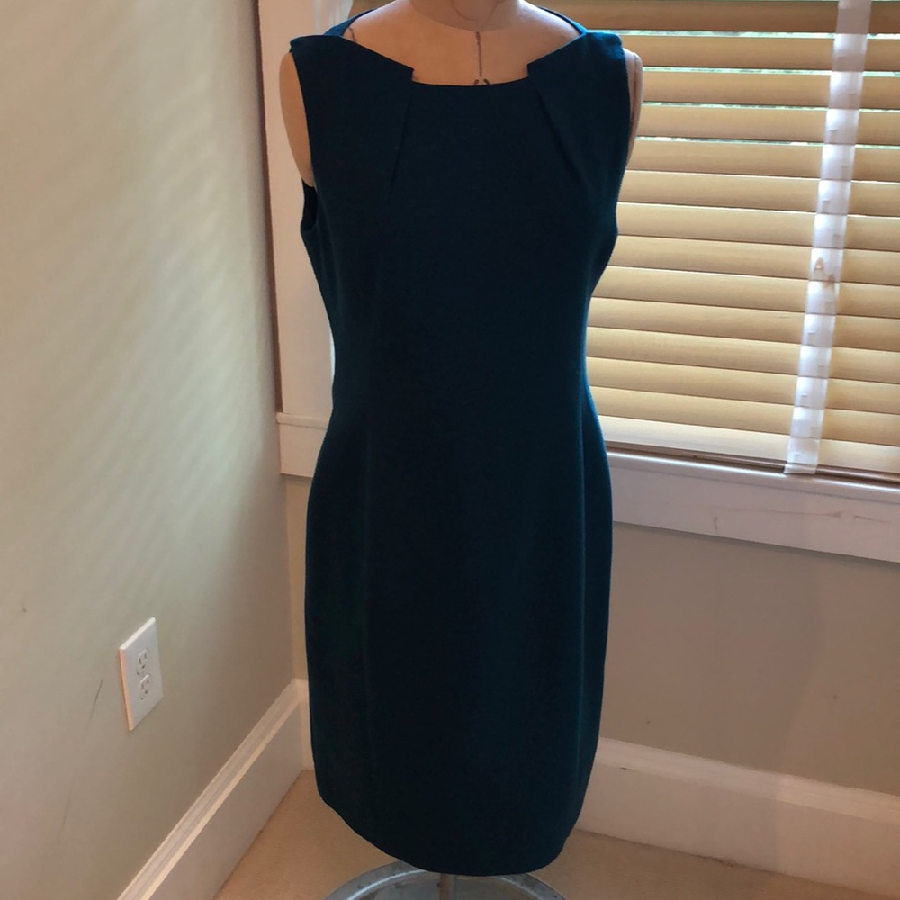 ELIE TAHARI TEAL BLUE DRESS